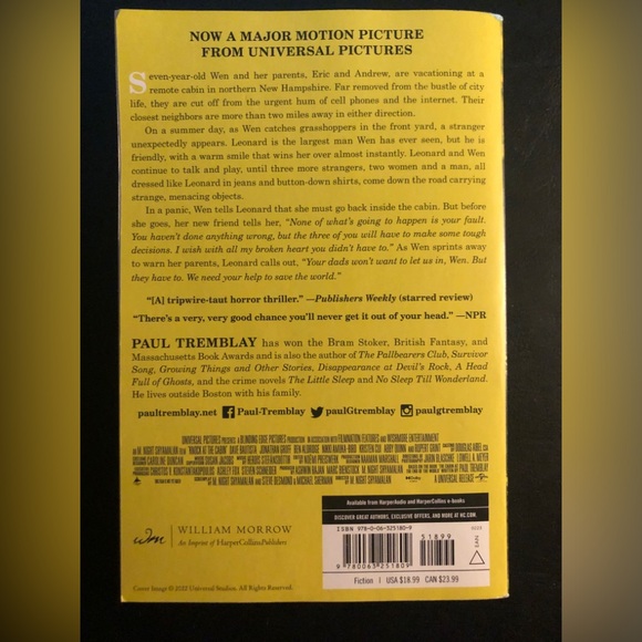 The Cabin at the end of the woods book - Picture 2 of 3